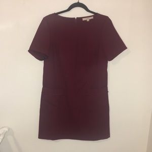 Loft maroon dress